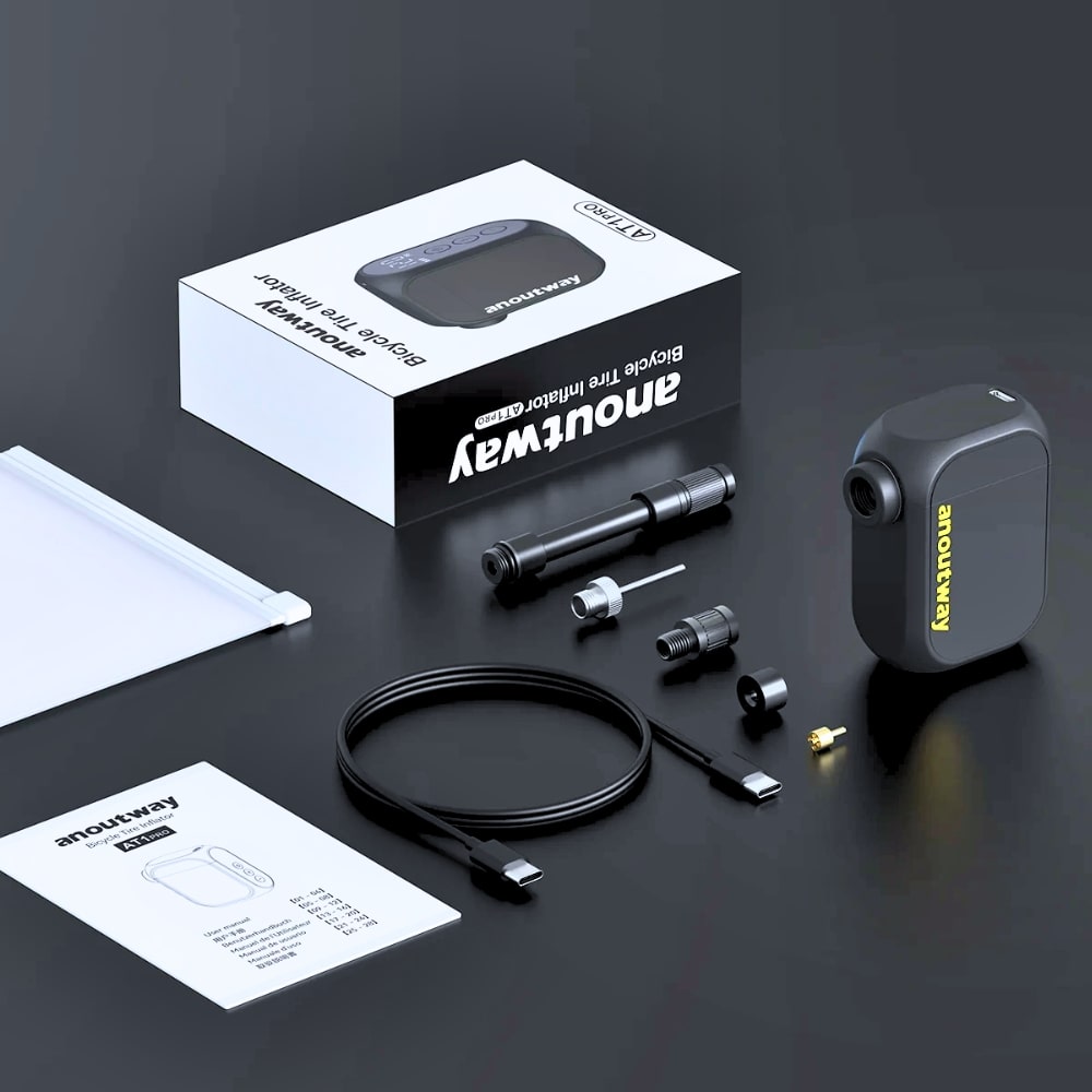 mini pompa elettrica bici anoutway at1 pro 120PSI accessori