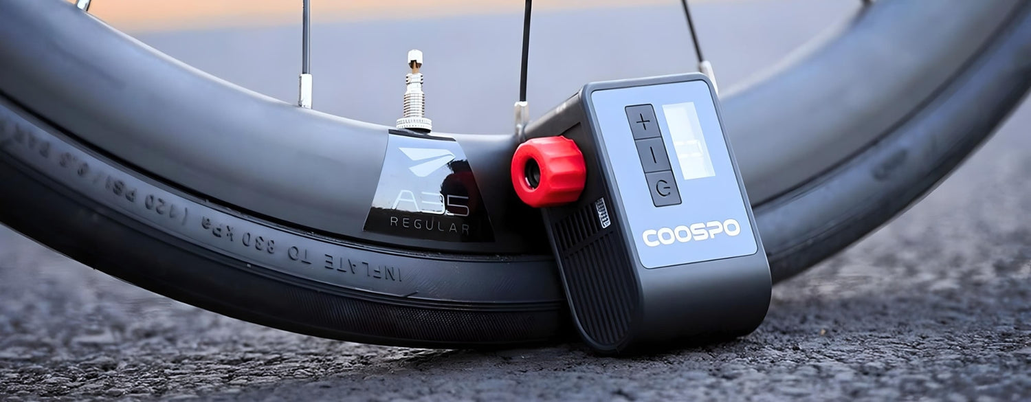 mini pompa elettrica bici coospo ap b1 120psi banner