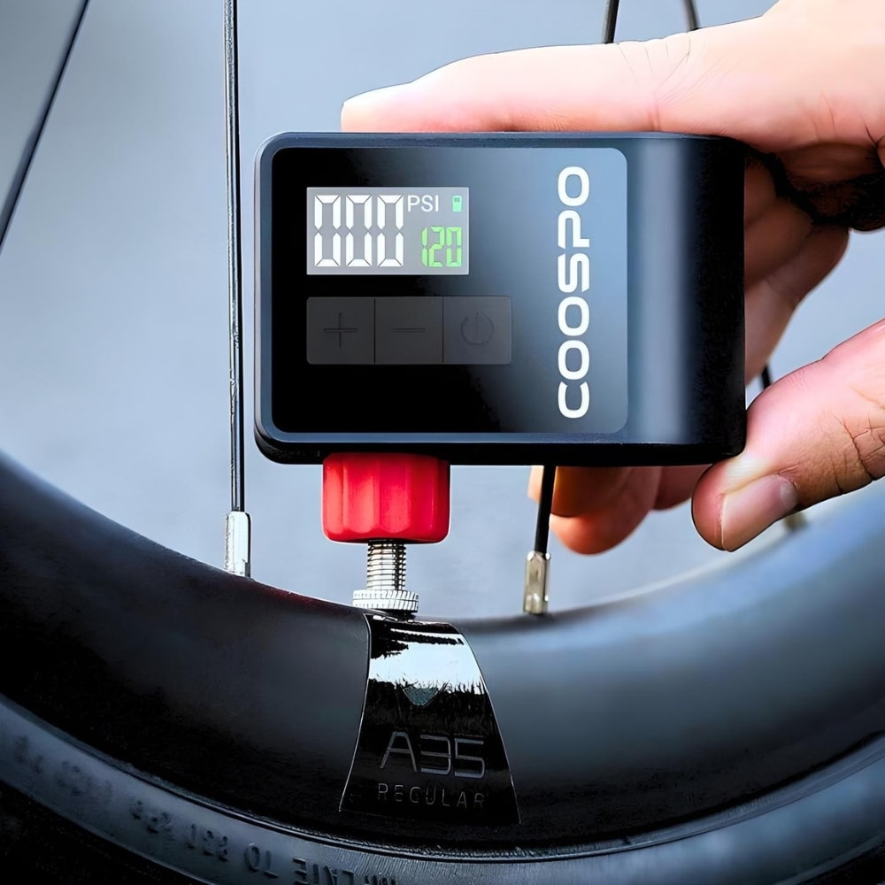 mini pompa elettrica bici coospo ap b1 120psi gonfiaggio